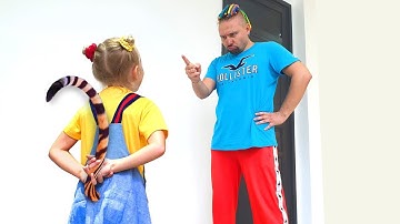 Alice and Dad and useful examples of behavior for kids | Compilation video