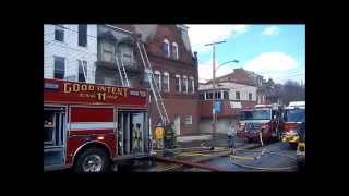 POTTSVILLE CITY ROWHOUSE FIRE VIDEOS 4 4 2015