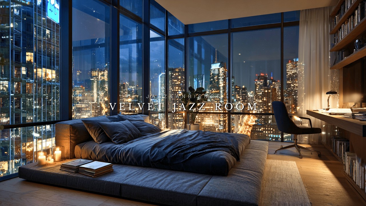 [Playlist] 静かな夜景に包まれる部屋｜Deep Relax Jazz BGM for Calm City Nights | Deep Relax Jazz Playlist