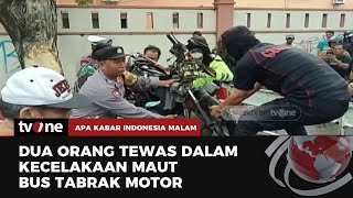 Hancur, Detik-Detik Kecelakaan Maut Bus Tabrak Motor di Cirebon | AKIM tvOne