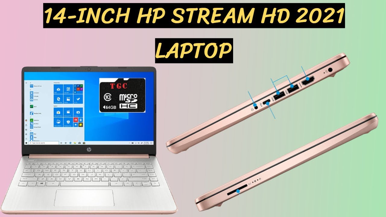 14-inch HP Stream HD Laptop 2021 - YouTube