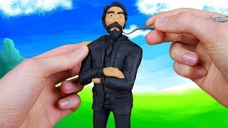 Making Reaperjohn Wick From Fortnite Battle Royale In Polymer Clay