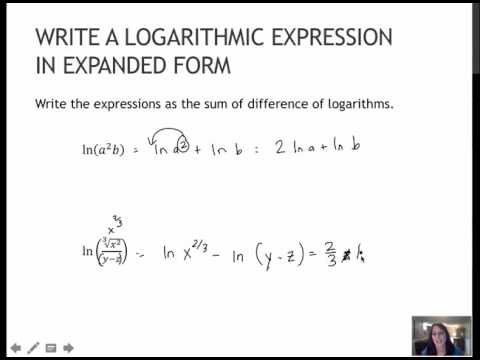 How to write logarithms