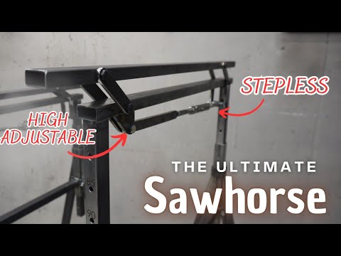 Mind blowing Sawhorse height adjustable - YouTube