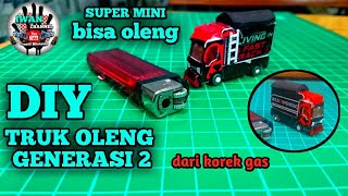 KEREN membuat miniatur truk oleng dari korek gas