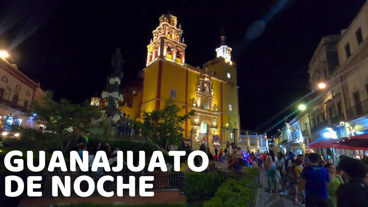 [4K] Caminando en Guanajuato de noche | Recorriendo el Pípila y Presa de la Olla