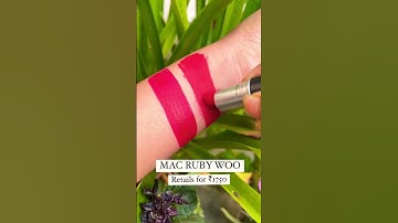 High end lipsticks affordable dupes ft: MAC Ruby Woo #makeup #lipstickhacks #afforablemakeup #dupes