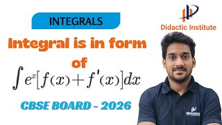 Class 12 Integration | Board Important Questions | Integrals is in the form of e^x (f(x) + f â(x))