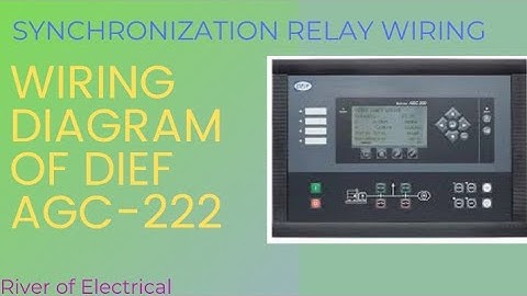 HOW TO MAKE WIRING OF DIEF RELAY AGC-222