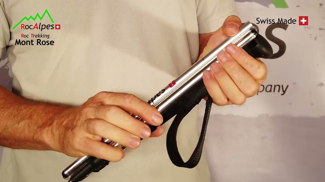 RocAlpes Roc Trekking "Mont Rose" famille de bâtons pliables en aluminium 7075 "Swiss Made"