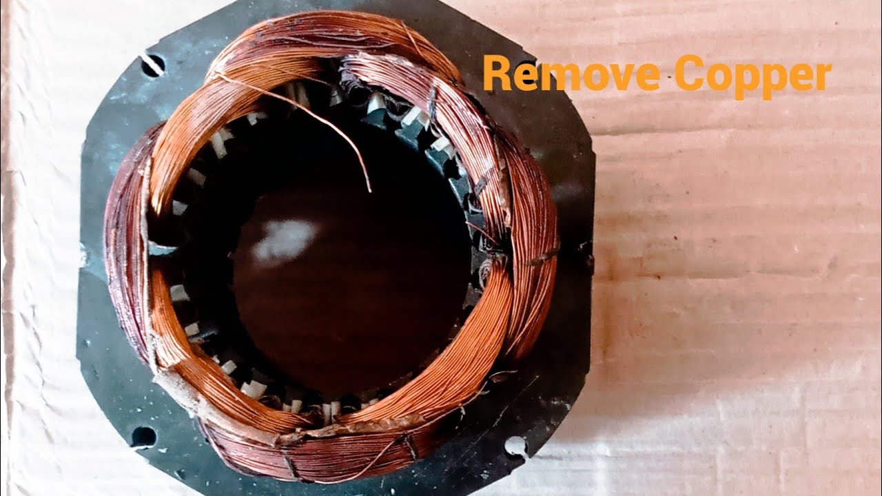 how to Remove Copper from Electric Motor! how to Remove Copper wire