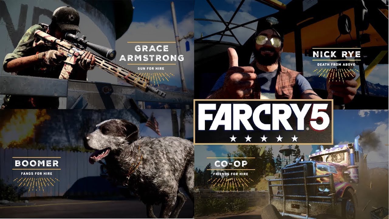 Far Cry 5 Co Op Friend For Hire Trailer PGW2017 PS4 PC Xbox HD