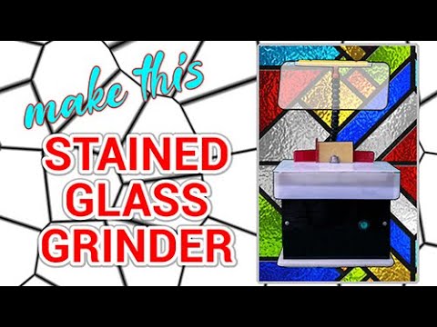 110V Mini Automatic Water Stained Glass Grinder DIY Desktop