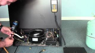 Danby Wine Cooler Repair  Recharging your wine Cooler with 134a Freon