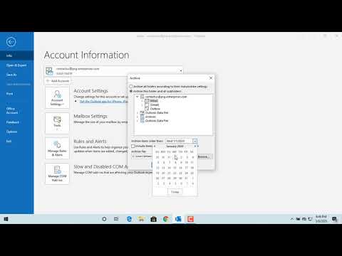 How to Archive Emails in Outlook - Office 365