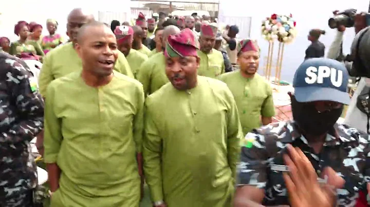 WATCH THE GLAMOROUS ARRIVAL OF NURTW CHAIRMAN MC OLUOMO AT THE OKANLOMO MULTI-MILLION HOTEL MANSION