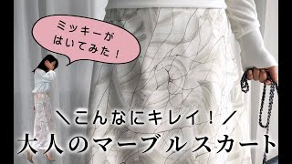 style｜ミッキーがはいてみた！～こんなにキレイ！大人のマーブルスカート～