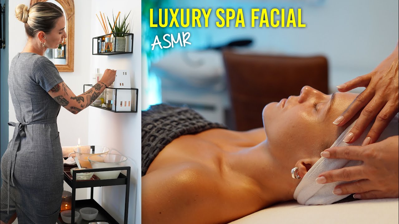 ASMR Luxury Spa Face Massage For Glowy Skin Tutorial 