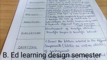 How to prepare learning design semester 3 B.Ed with sample of life science( wbuttepa).englishversion