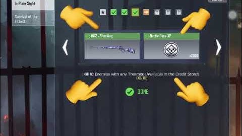 Kill 10 Enemies with any Thermite (Available in the Credit Store!)