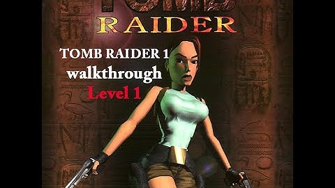 Tomb Raider 1 walkthrough ~ level 1 [Caves]