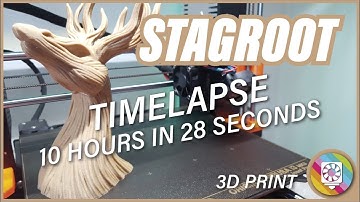TIMELAPSE 3D PRINTER - Stagroot - Prusa MK3s Raspberry Pi 3B+ PLA FILLAMENTUM