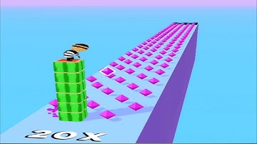 Best Cube Surfer Gameplay Walkthrough All Levels 104 New Skin Pro Mod Apk Android iOS Voodoo Game