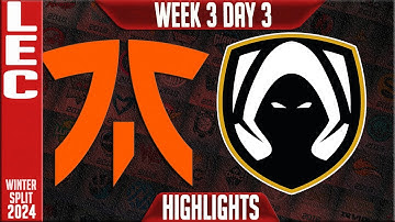 FNC vs TH Highlights | LEC Winter 2024 Week 3 Day 3 | Fnatic vs Team Heretics