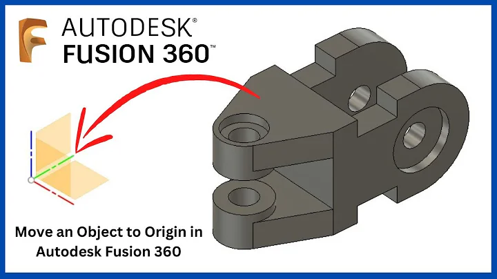 How to move an Object to Origin in Autodesk Fusion 360? | Fusion 360 tutorial for beginners