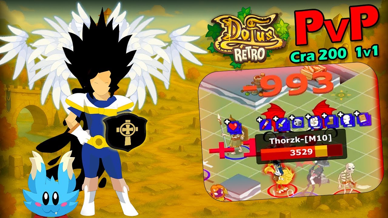 4 Combats PvP 1v1 (Cra 200 Full Opti) + Présentation [DOFUS Retro]