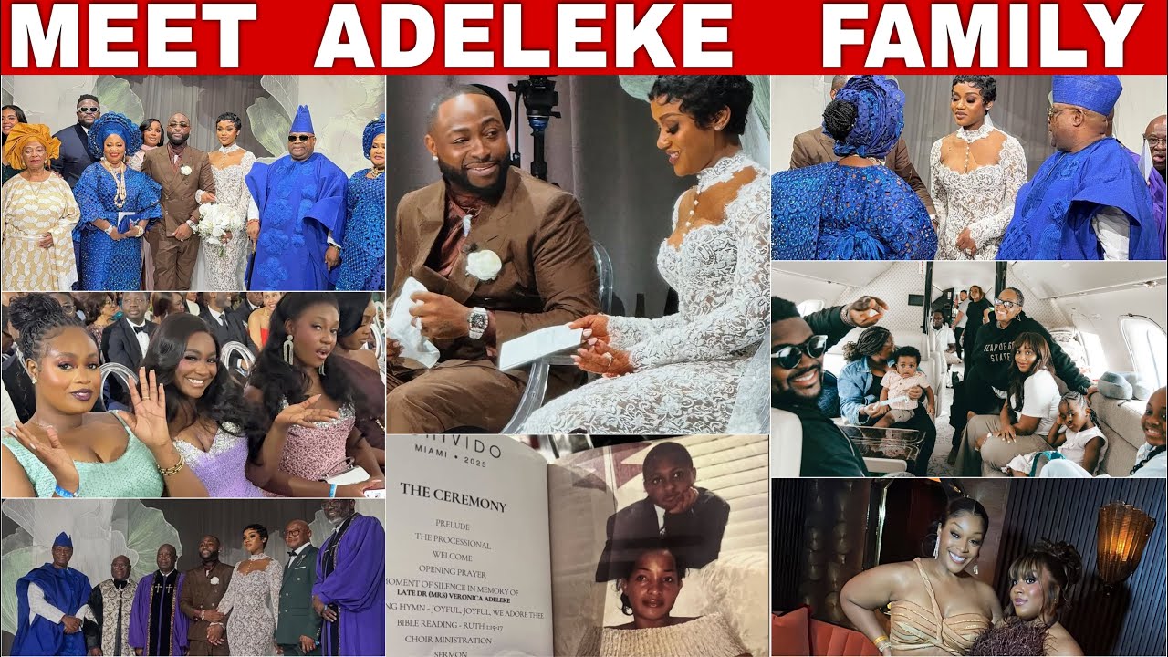 MEET ADELEKE FAMILY. Davido father, mother, Brother, Sisters, Uncles, Aunts, cousins, and children.