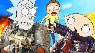 RICK AND MORTY PLAY CALL OF DUTY! (Voice Trolling Funny Moments)