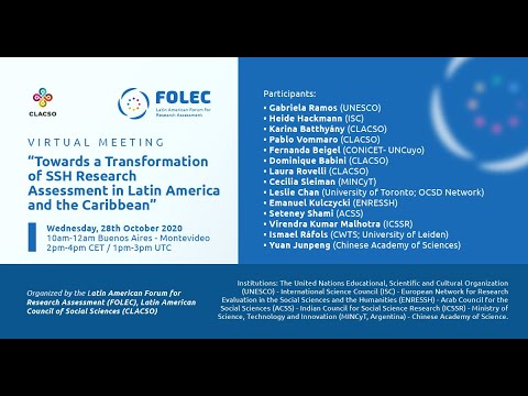 FOLEC-CLACSO: Towards a Transformation of SSH Research Assessment in Latin America and the Caribbean