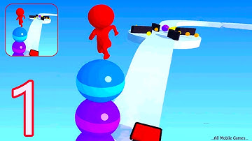 Stack Rider - All Levels (1-5) Gameplay Walkthrough - Part 1 - Android/IOS