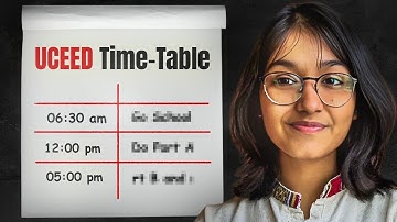 UCEED strategy Time Table 2026 | Part A & Part B | Get into IIT Bombay