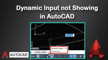 How to solve AutoCAD dynamic input not showing dimension in AutoCAD drawing
