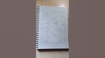 Radha Rani Drawing ♥️ #shorts #youtubeshorts #radharani #radheradhe #radha #drawing #pencildrawing