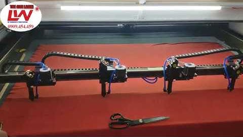 Máy laser cắt vải khẩu trang cho ngành may mặc