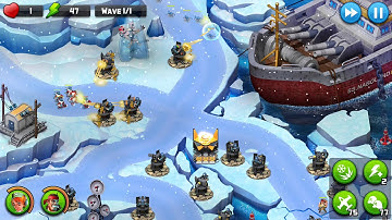 Alien Creeps TD Walkthrough Level 21 Icebreaker Plateau for 5 stars Spec Ops gameplay