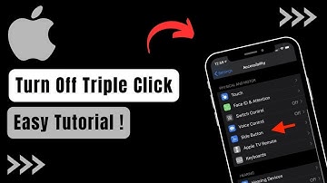 How To Turn Off Triple Click On iPhone !