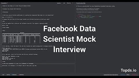 Facebook Data Scientist Mock Interview - Segment Influencers
