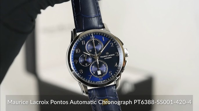 Maurice Lacroix Pontos Automatic Chronograph PT6388-SS002-330-1 - YouTube