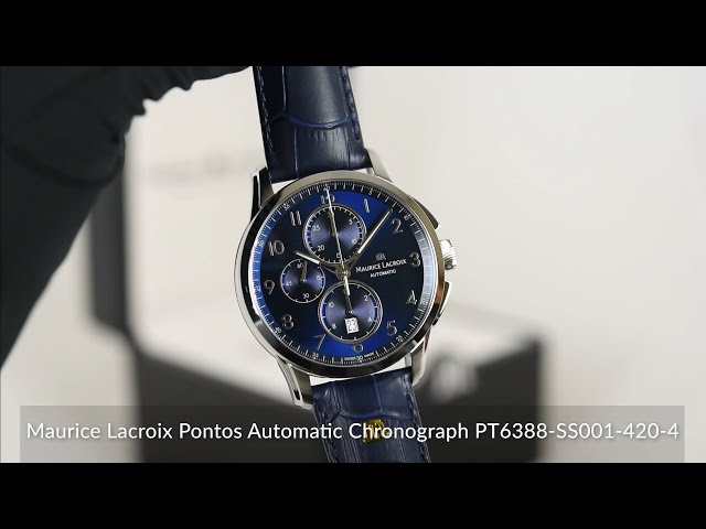 Maurice Lacroix Pontos Automatic Chronograph PT6388-SS001-420-4 - YouTube