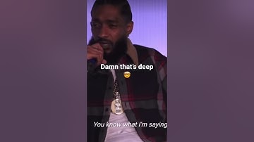 Nipsey Hussle on gang banging-“You lookin for yourself” #viral #youtubeshorts #shorts