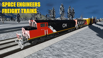 Space Engineers Rail Train Test Video