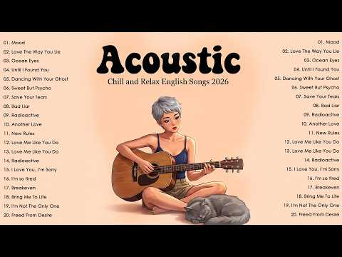 Acoustic 2026 ☕ English Songs With Lyrics to Focus, Work & Study All Day
