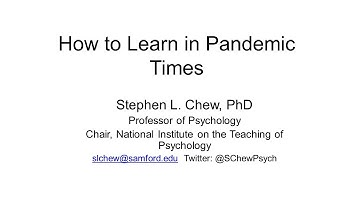 Learning in Pandemic Times