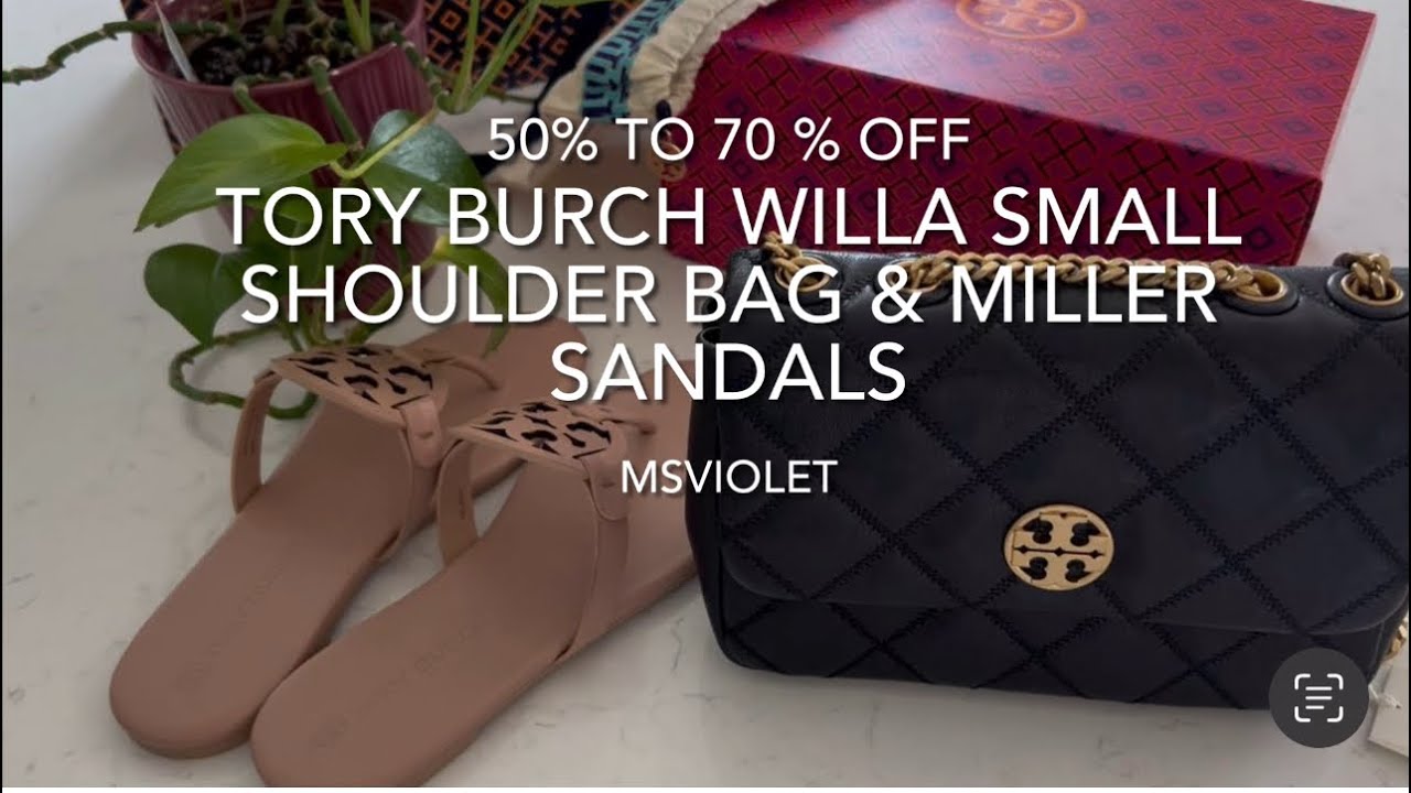 UNBOXING!! 50% OFF TORY BURCH WILLA SMALL SHOULDER BAG & 70% OFF