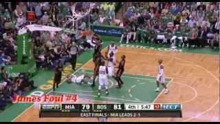 Paul Pierce vs LeBron James Fouling Out in Game 4 (Let It Be)
