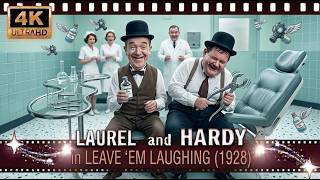 Laurel and Hardy: Leave 'Em Laughing (1928) | 4K Restored Full Movie [Silent Classic]